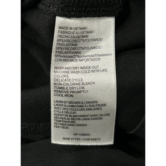 Rafaella Black Slim Fit Womens Pull On Pants Sz Small - Picture 6 of 8